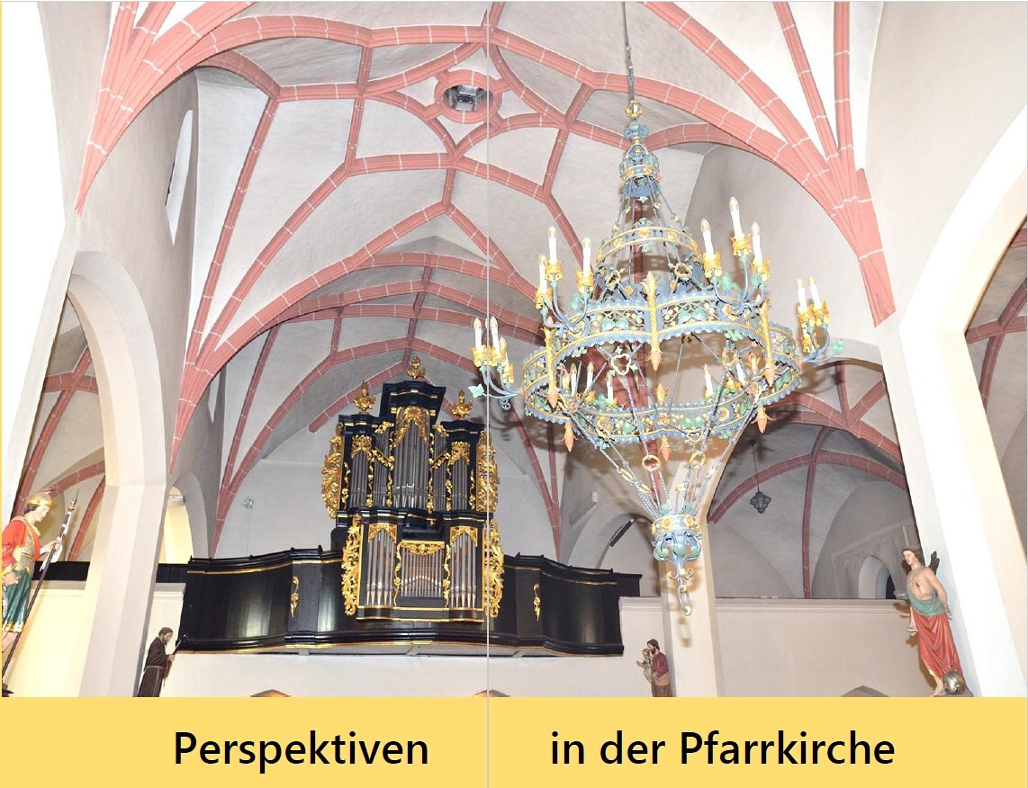 Perspektiven Innenseite zum Kirchenführer Doppelansicht